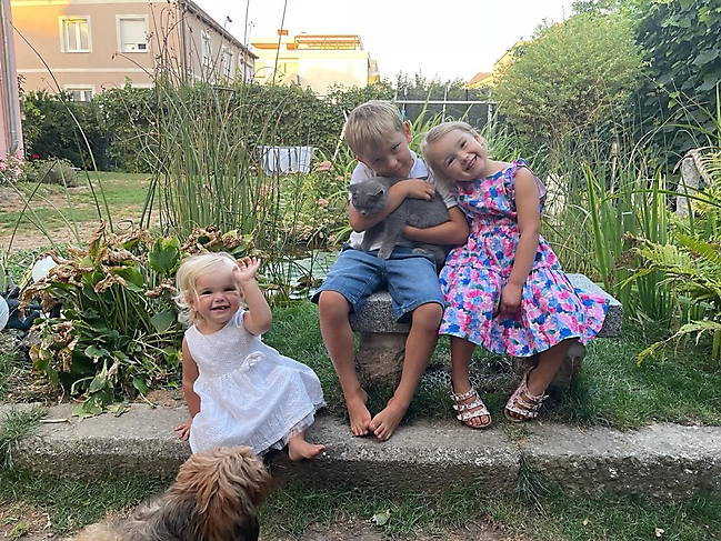 Prinzessinnen und Prinzen am spielen